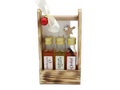 Geschenkset 100ml im Holzträger - Chiliöl Mediterranes Öl und Knoblauch-Kräuteröl